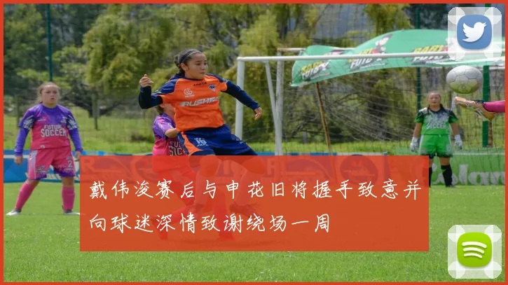 戴伟浚赛后与申花旧将握手致意并向球迷深情致谢绕场一周